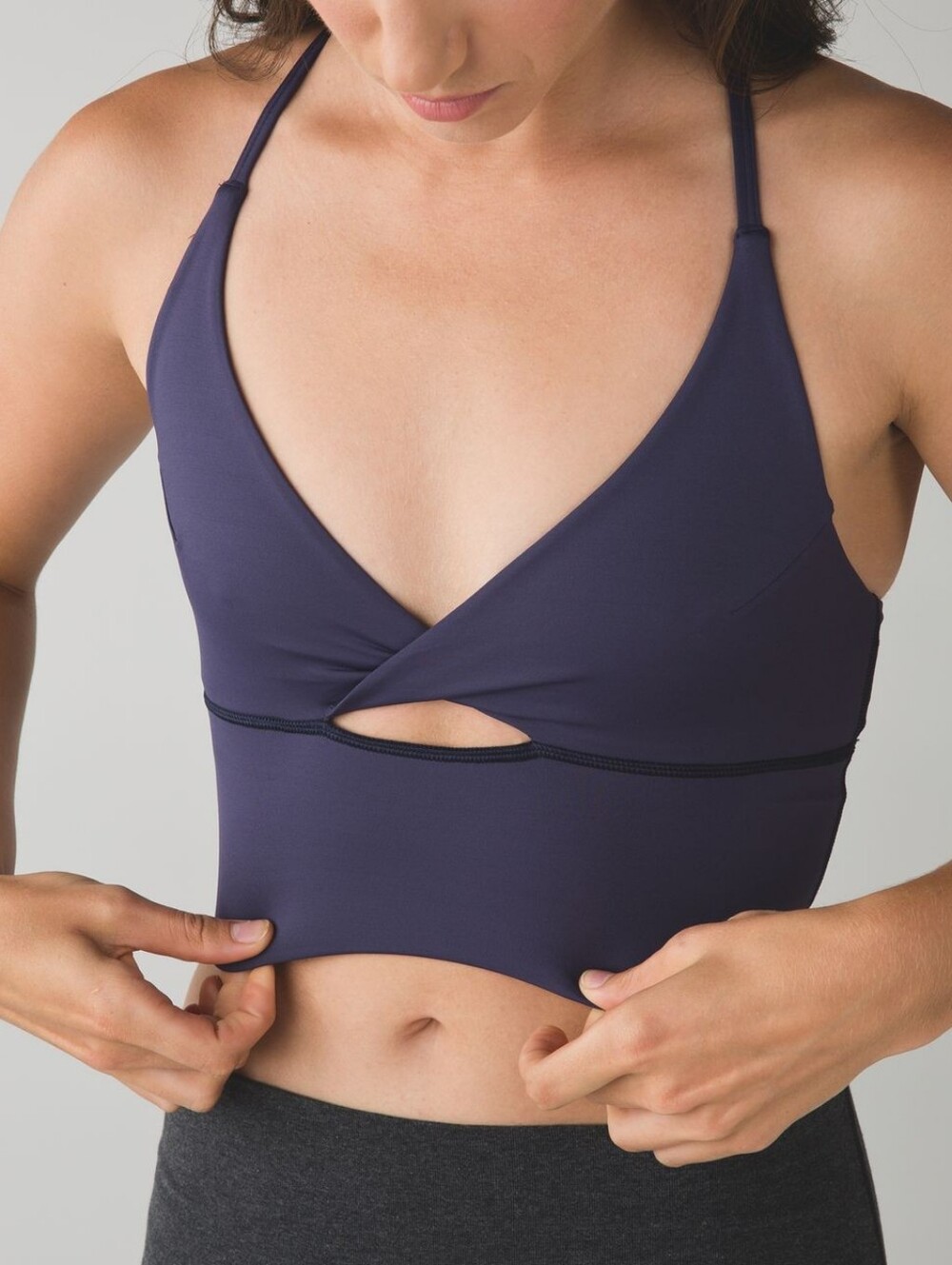 Lululemon Twist Bra Long Line in Cadet Blue Size 8